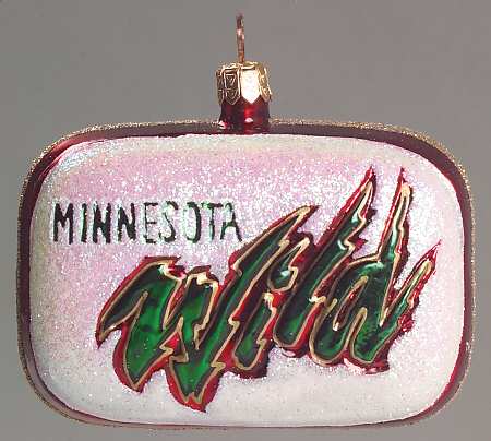 NHL Blown Glass Ornaments Minnesota Wild - Boxed