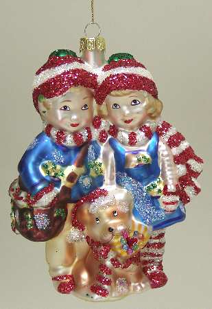 Scottish Christmas Ornaments Puppy Love Elfkins - No Box
