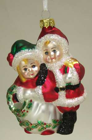 Scottish Christmas Ornaments Sweethearts-Santababies - Boxed