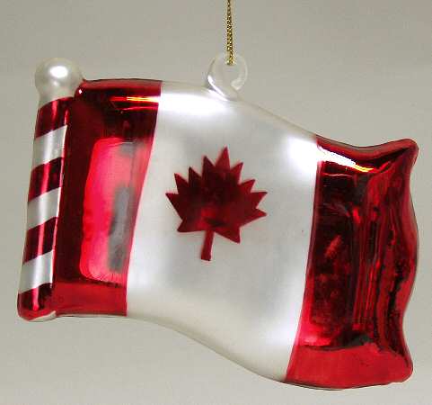 Scottish Christmas Ornaments Canadian Flag - No Box