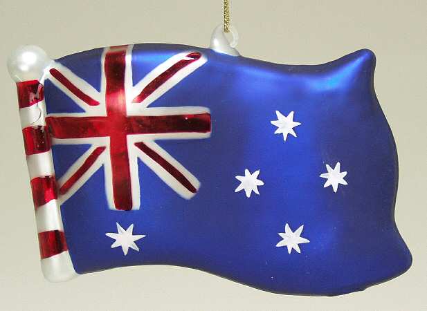 Scottish Christmas Ornaments Australian Flag - No Box