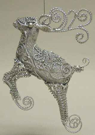 Scottish Christmas Ornaments Reindeer - No Box