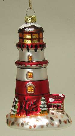 Scottish Christmas Ornaments Lighthouse - No Box