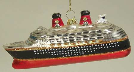 Scottish Christmas Ornaments Ocean Liner - No Box