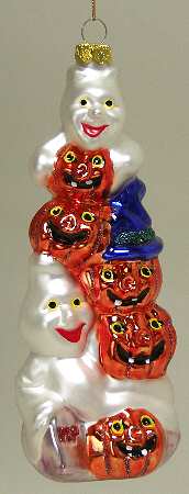 Scottish Christmas Ornaments Ghosts & Pumpkins - No Box