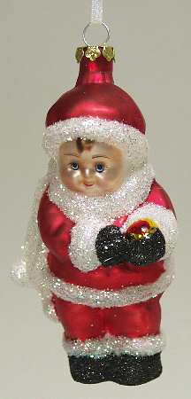 Scottish Christmas Ornaments This Little Light-Santa Baby - Boxed