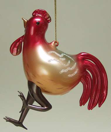 Scottish Christmas Ornaments Rooster - No Box