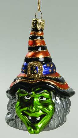 Scottish Christmas Ornaments Witch Head - No Box