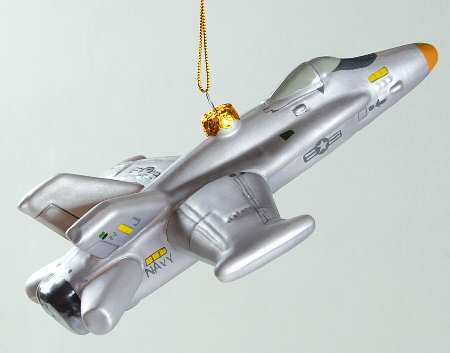 Scottish Christmas Ornaments F-14 Tomcat Fighter - No Box