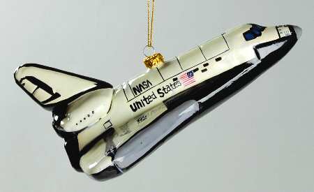 Scottish Christmas Ornaments Space Shuttle - No Box