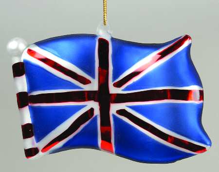 Scottish Christmas Ornaments British Flag - Boxed