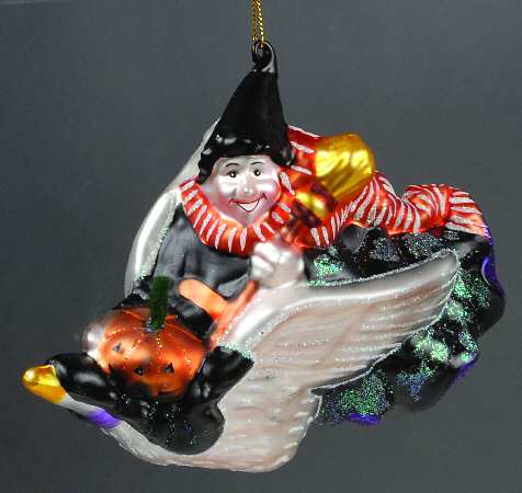Scottish Christmas Ornaments Halloween Witch - Boxed