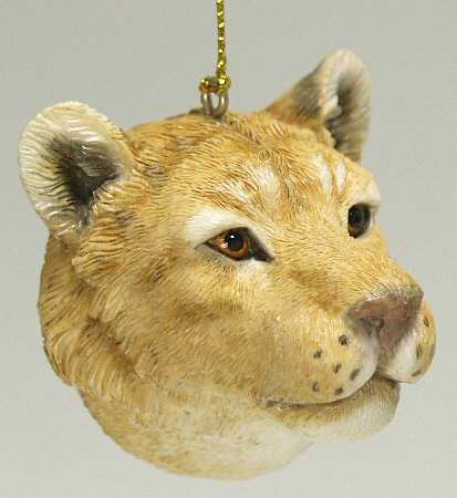 Resin Animal Ornaments Lioness Head - No Box