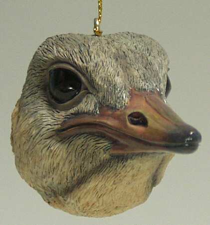 Resin Animal Ornaments Ostrich Head - No Box
