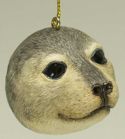 Resin Animal Ornaments Seal Head - No Box