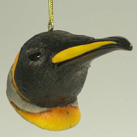 Resin Animal Ornaments Penguin Head - No Box