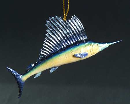 Resin Animal Ornaments Sailfish - No Box