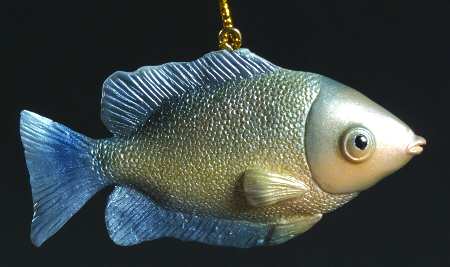 Resin Animal Ornaments Kissing Fish - No Box