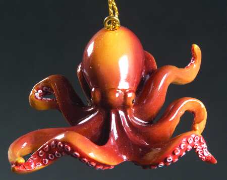 Resin Animal Ornaments Octopus - No Box