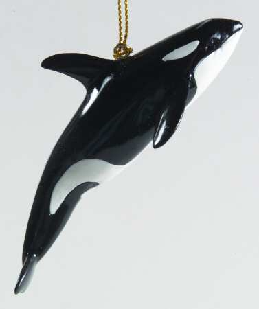 Resin Animal Ornaments Killer Whale - No Box