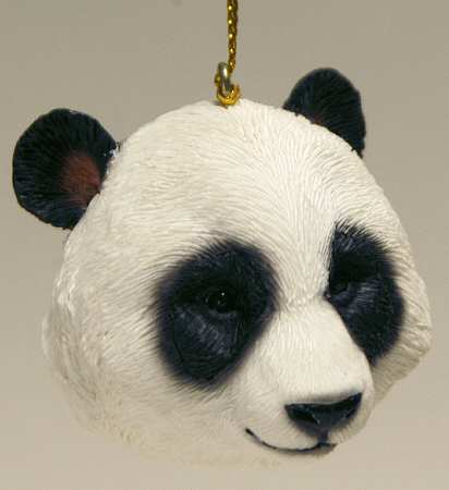 Resin Animal Ornaments Panda Head - No Box