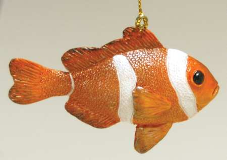Resin Animal Ornaments Clown Fish - No Box