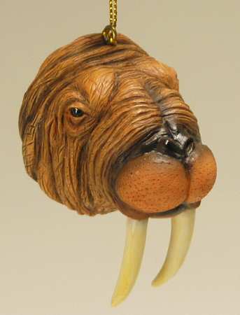 Resin Animal Ornaments Walrus Head - No Box