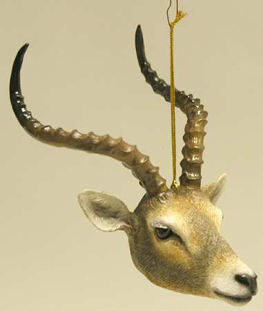Resin Animal Ornaments Antelope Head - No Box