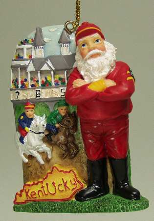 State Santa Ornaments Kentucky - No Box