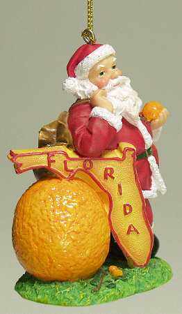 State Santa Ornaments Florida #1 - Boxed