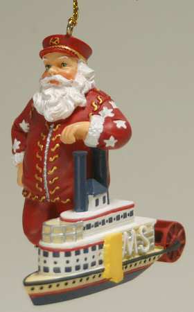State Santa Ornaments Mississippi - No Box