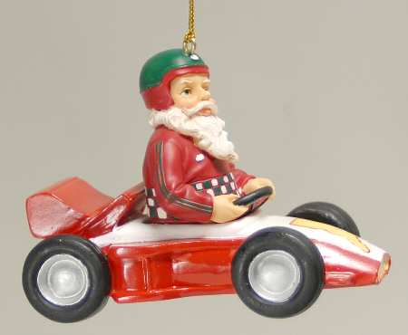 State Santa Ornaments Indiana - No Box