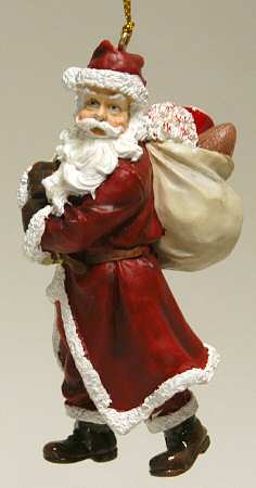Collegiate Santa Ornament Oklahoma Sooners Santa - Boxed