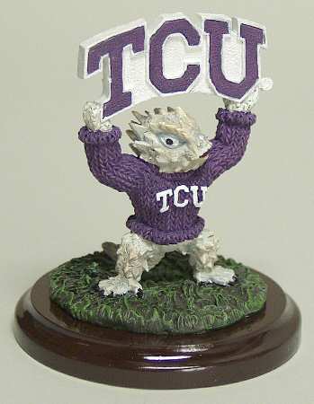 Mascot Mini Figurine Tcu Horned Frogs - Boxed