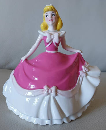 Disney Music Box Cinderella In Pink Dress - Boxed