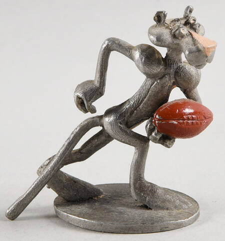 Spoontiques Miniature Figurines Panther Playing Football - No Box