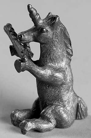 Spoontiques Miniature Figurines Unicorn Playing A Flute - With Box