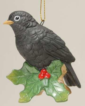Sadek Ornaments Blackbird (Colly) Ornament - Boxed