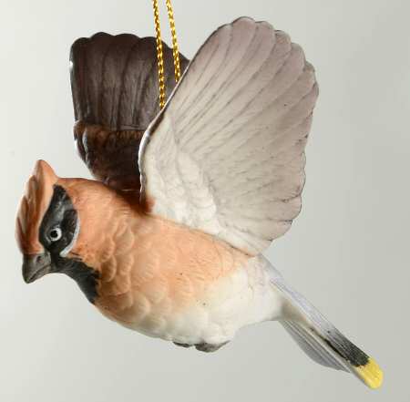 Sadek Ornaments Cedar Waxwing - Boxed