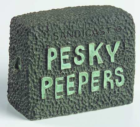 Advertising Signs Pesky Peepers - Green Block - Advertising Signs