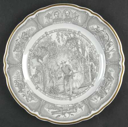 Shenango Plates War Between The States-Grey - No Box