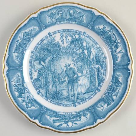 Shenango Plates War Between The States-Blue - No Box