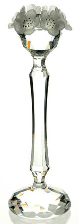 Swarovski Candleholders Candleholder 137-Frosted Flowers - With Box