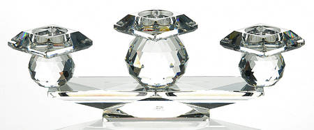 Swarovski Candleholders 107 Candleholder 3 Light-Hole Style - No Box