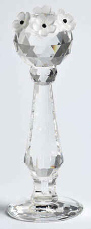 Swarovski Candleholders Candleholder-Small Frosted Flowers  - Boxed