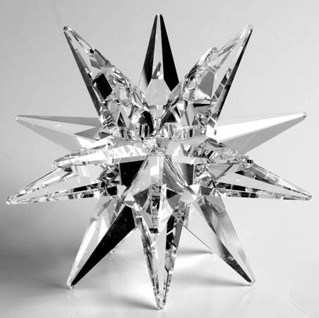 Swarovski Candleholders Star-Large Faceted Tips - No Box