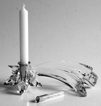 Swarovski Candleholders Comet Candleholder W/ Stones - Boxed