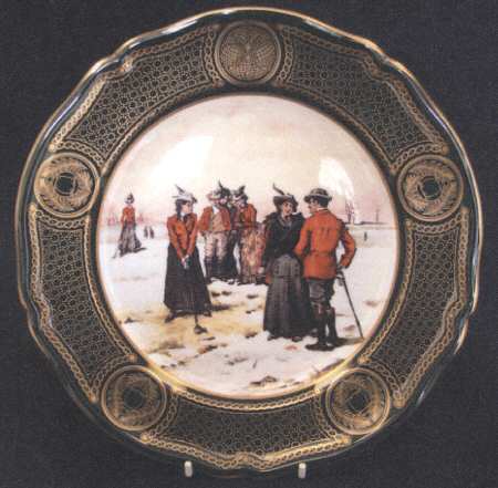 Antique Golf Series-Plate Plate#3 - Boxed