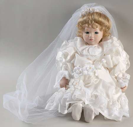 Dolls By Pauline Bride Porcelain - With Box