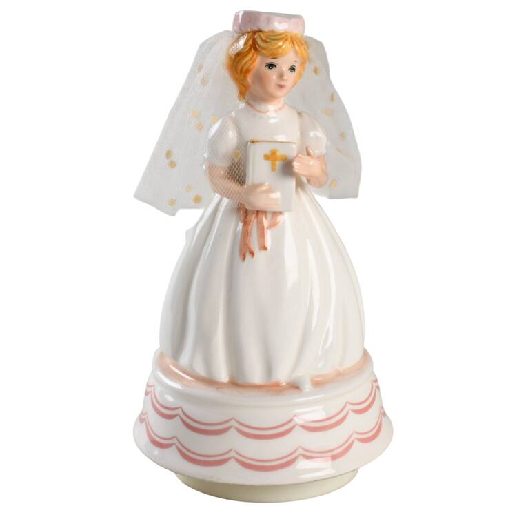 Schmid Music Box Communion Girl - Boxed